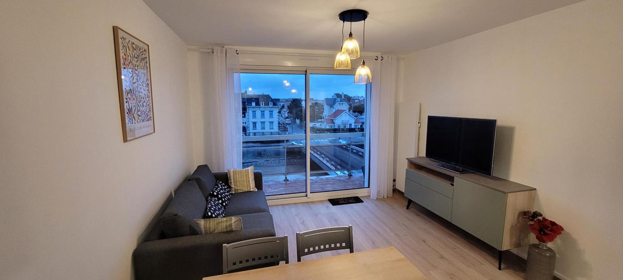 Une Jolie Vue - Appt 2 Pieces Vue Mer Balcon Sud Wimereux Dış mekan fotoğraf